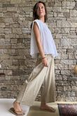 Elsie Pure Cotton Cap Sleeve Blouse White
